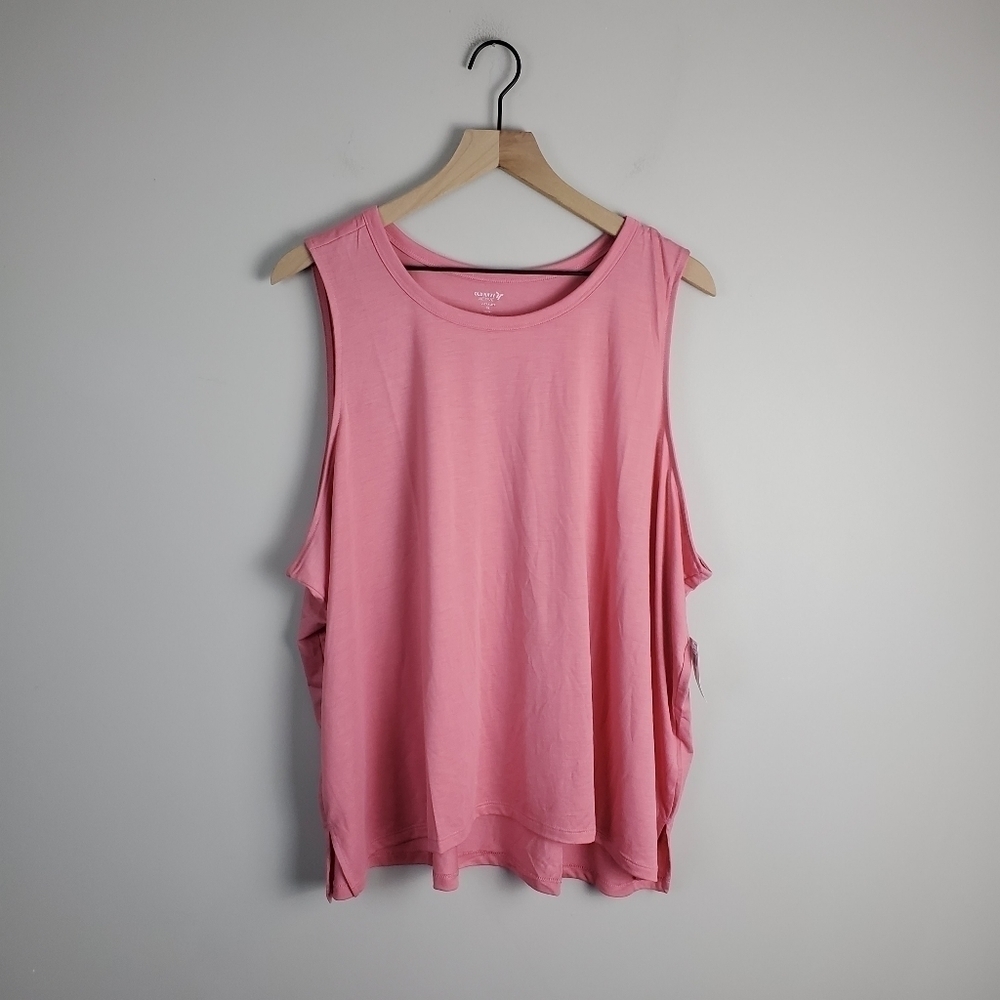 Old Navy Active Pink UltraLite Crop Tank Top 3X - Picture 5 of 11